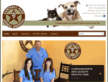 Tablet Screenshot of campbellparkvet.com